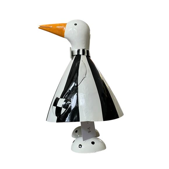 Mackenzie-Childs Striped Metal Goose 11.75in NEW - Picture 4 of 13